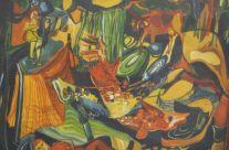 49. Unter dem Milchwald (1961), 20×30, Deckfarben