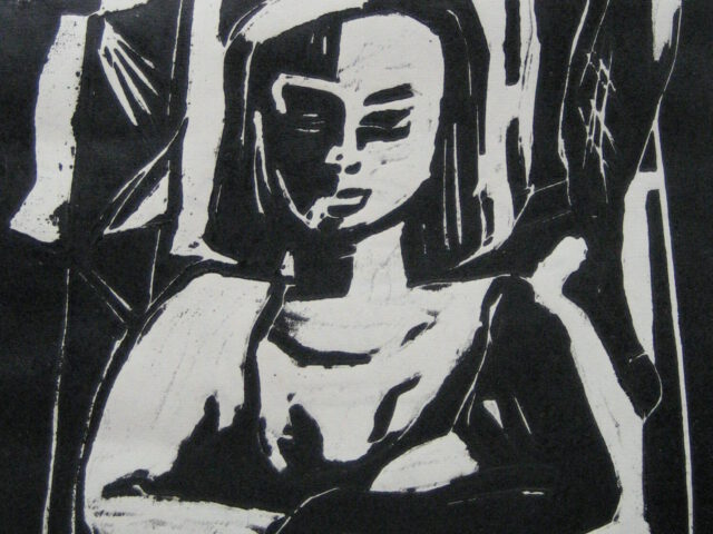 112. Invitamentum nocturnum (1958), ca. 20×15, Linolschnitt