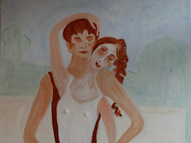 117. Aufforderung zum Tanz (2025), 160 x 100, Öl auf Leinwand