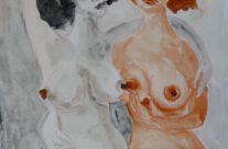 182. Bubiköpfe (2025), 50×64, Aquarell