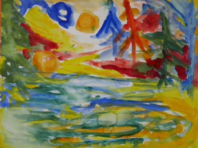 183. Der Kareno-Tag (1) – H. Hesse (2025), 50×64, Aquarell