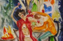 185. Der Kareno-Tag (3) – H. Hesse (2025), 50×64, Aquarell