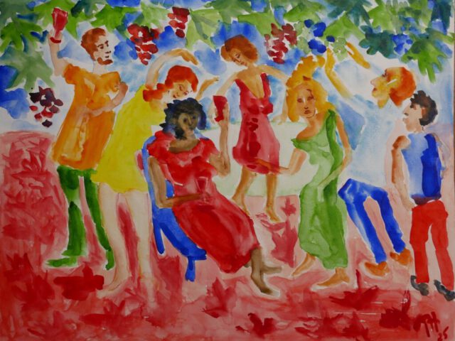 186. Der Kareno-Tag (4) – H. Hesse (2025), 50×64, Aquarell