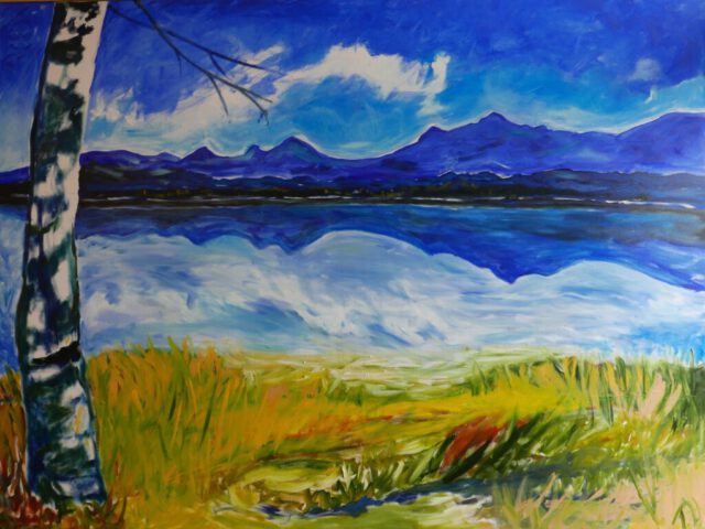 187.  Staffelsee (Neufassung 2025), 160×120, Öl auf Leinwand
