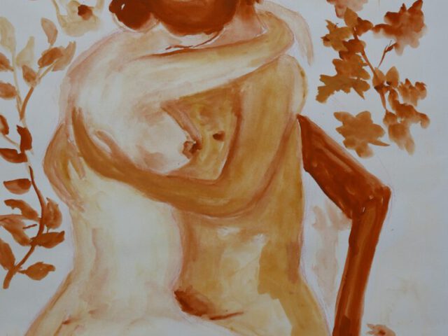 189. all you need… (2025), 50×64, Aquarell