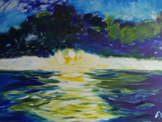 190. Naturschauspiel (2025), 100×70, Öl auf Leinwand