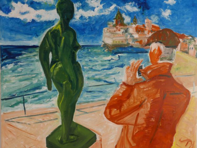 198. Sitges im Dezember (2026), 100×80, Öl auf Leinwand