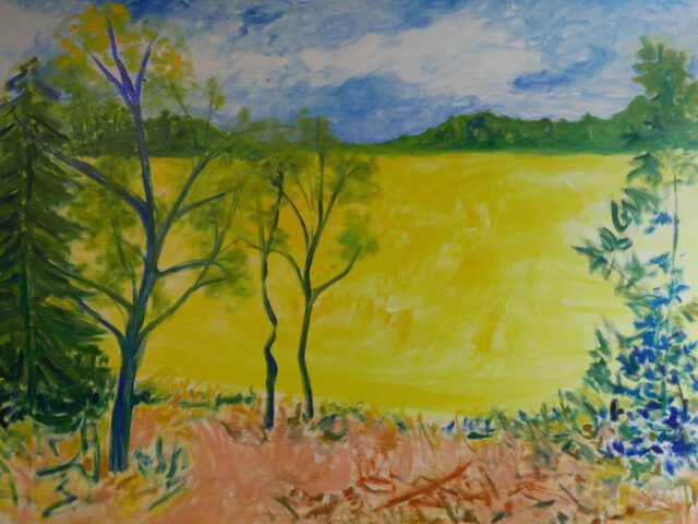 199. Rapsfeld im Bergischen Land (2026), 160×120, Öl auf Leinwand